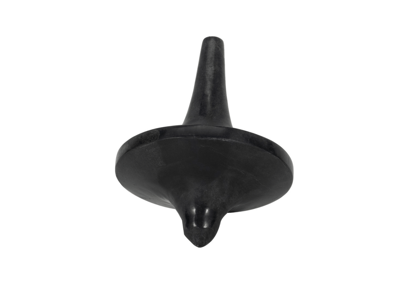 Escultura de Trompo Mármol Negro