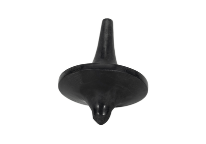 Escultura de Trompo Mármol Negro