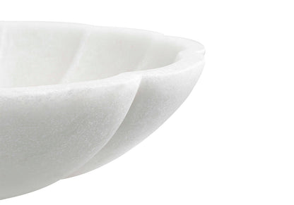 Bowl Petalos de Marmolina Blanco