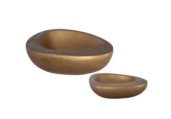 Bowl Oval Aluminio Latón