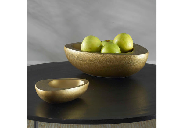 Bowl Oval Aluminio Latón