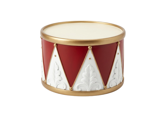 Tambor de Resina Blanco y Rojo