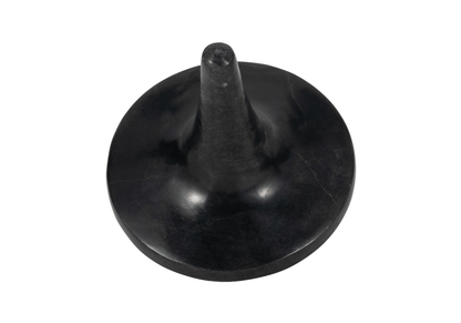 Escultura de Trompo Mármol Negro