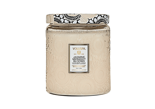 Vela Envase de Vidrio/Jasmine Mignight 44 Oz