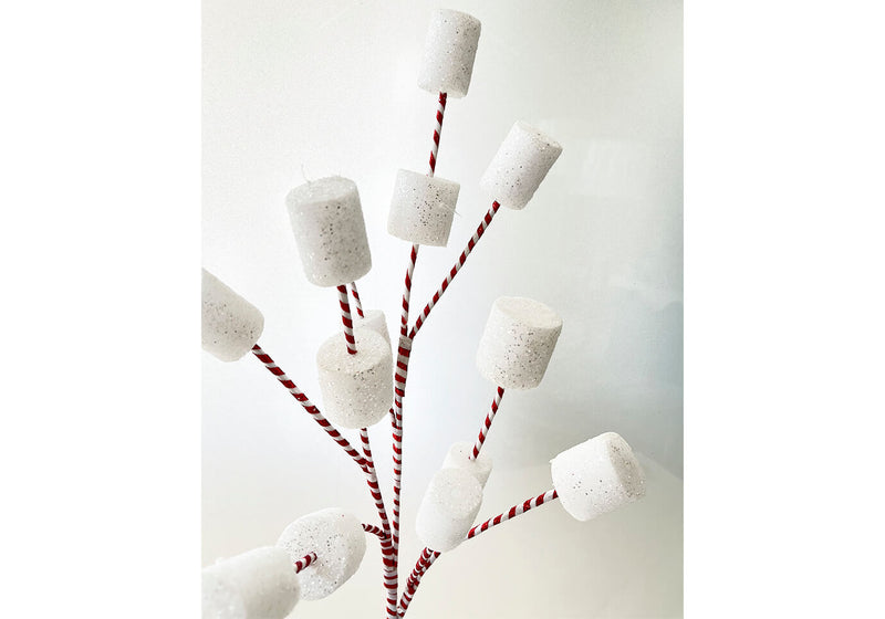 Rama Caramelo con Malvaviscos Blancos 81 cm