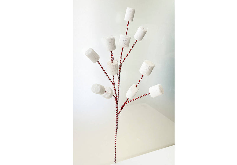 Rama Caramelo con Malvaviscos Blancos 81 cm