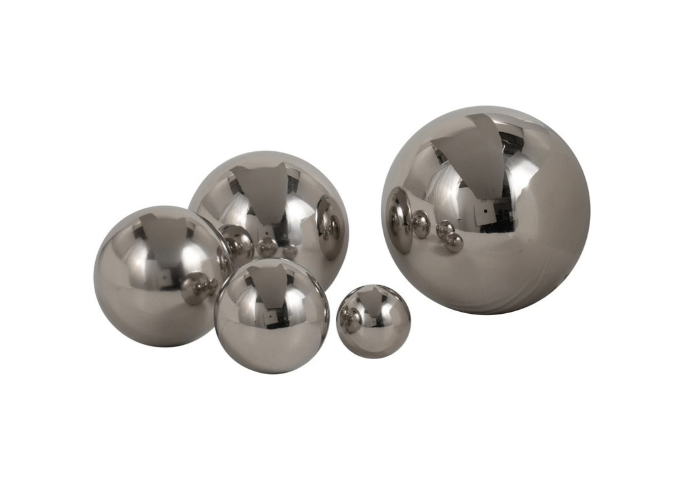 Esfera de Metal Plateado