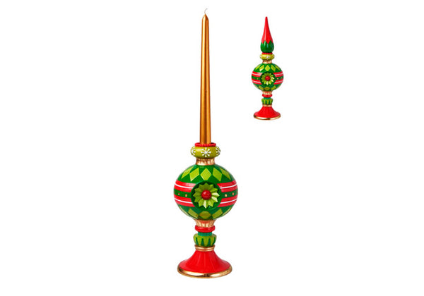 Candelabro Esfera con Final de Resina 38 cm