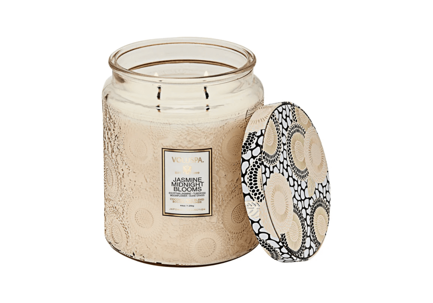 Vela Envase de Vidrio/Jasmine Mignight 44 Oz