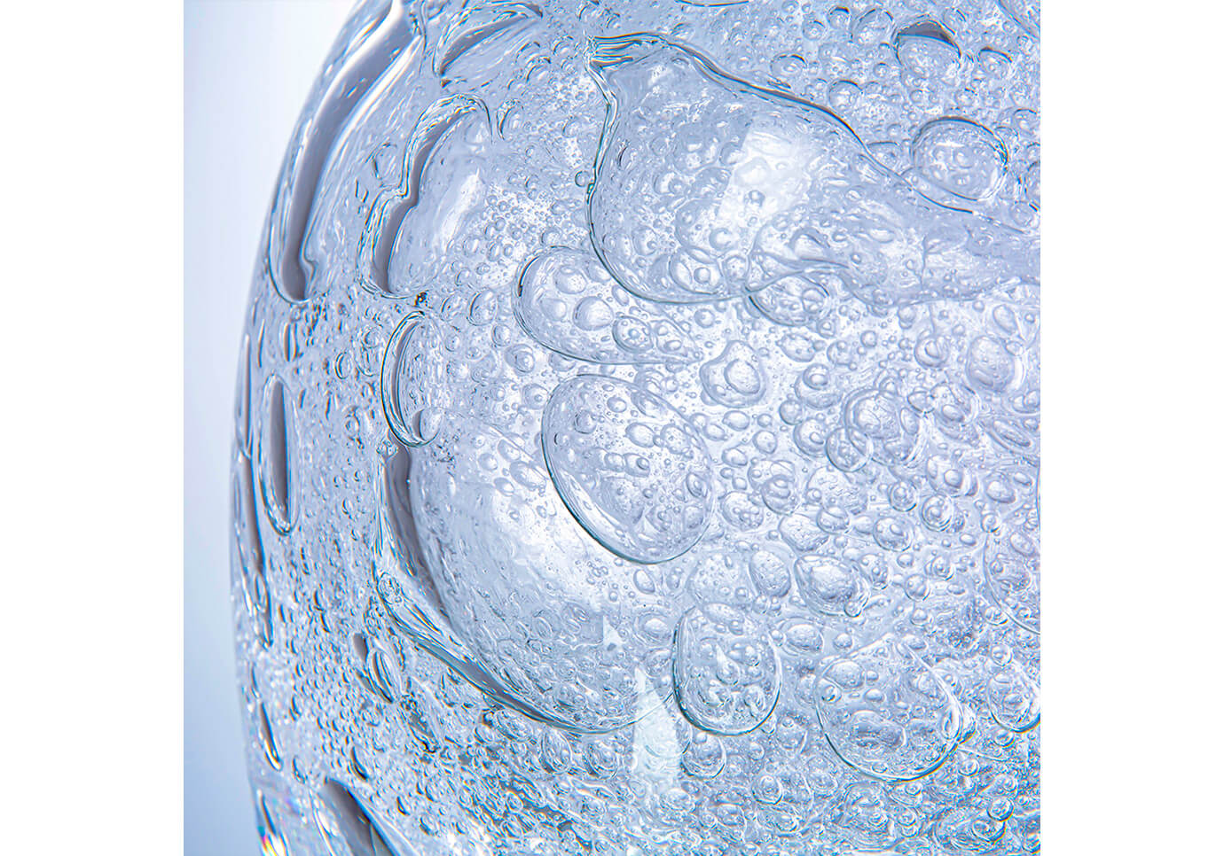 Florero Trompo de Cristal Burbujeante Grande
