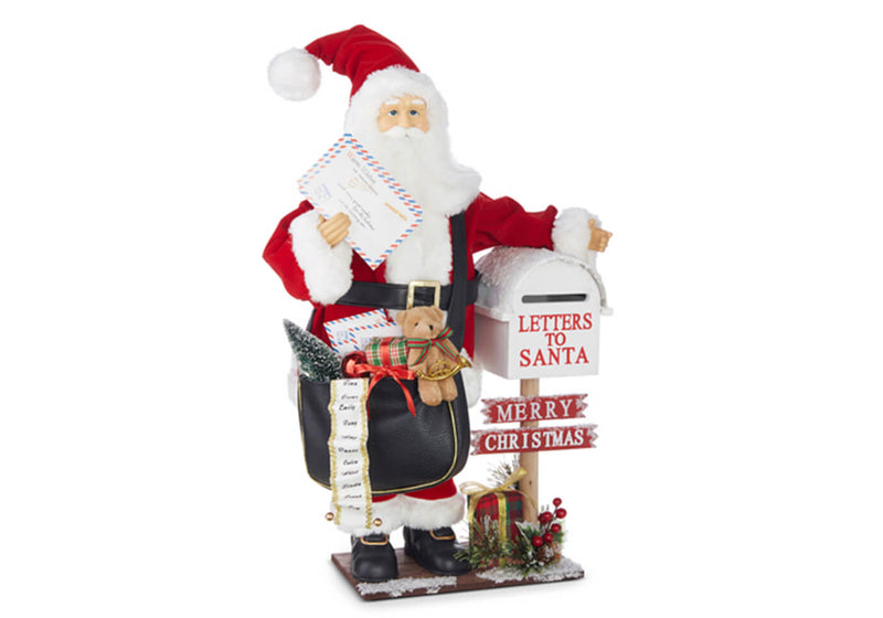 Santa Revisando Buzón 64 cm
