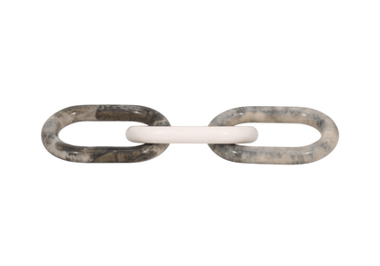 Cadena de Resina Eslabones Café y Beige