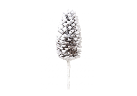 Piña Nevada con Tallo 43 cm