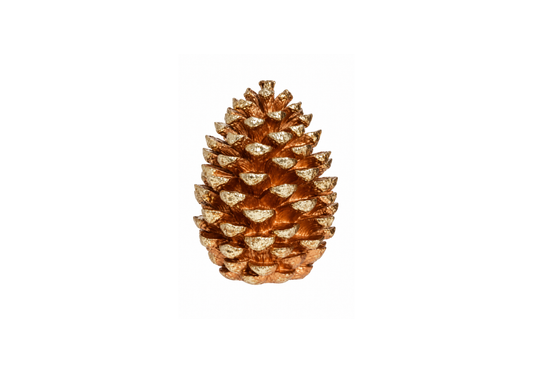 Piña De Resina Dorada Vertical 29 Cm - Simone