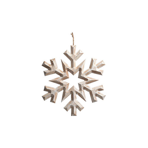 Adorno de Copo de Nieve Encalado - Simone