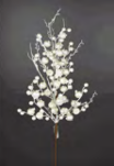 Rama de Berrys Blanco Aperlado 69 cm
