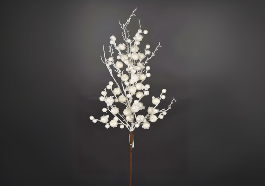 Rama de Berrys Blanco Aperlado 69 cm