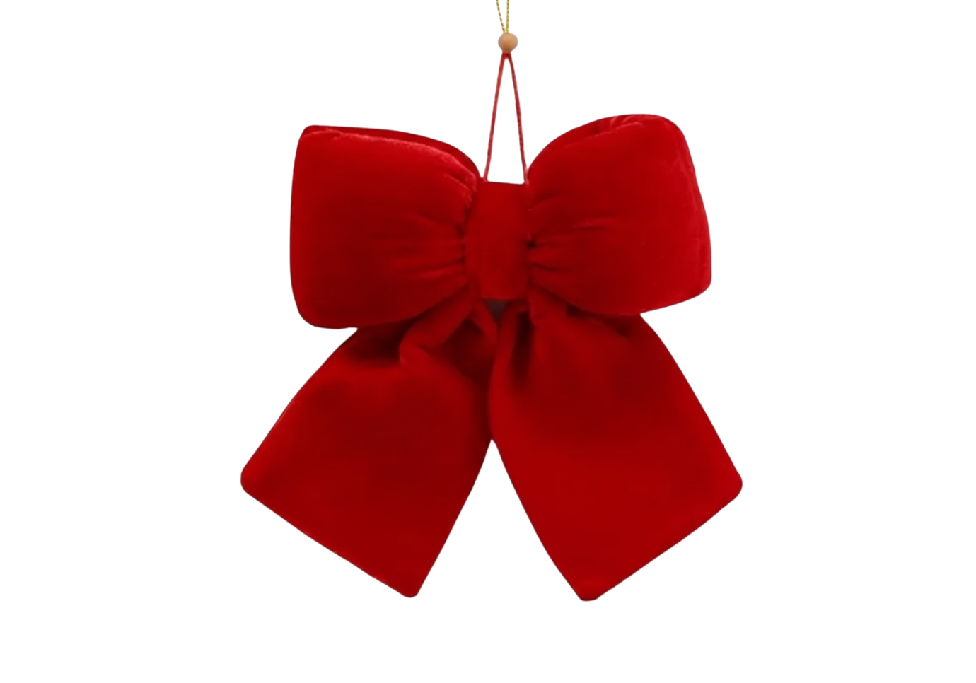 Moño Bombacho Terciopelo Rojo 48cm