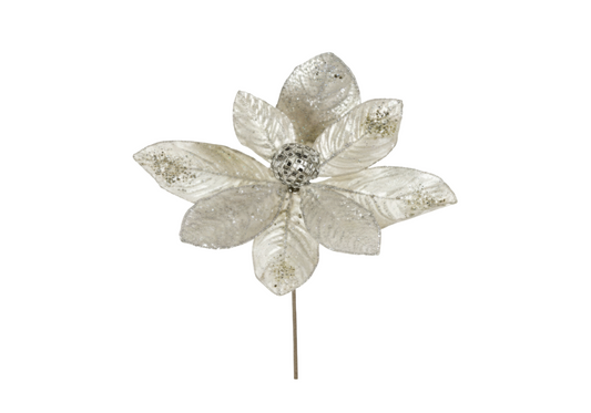 Rama de Hojas de Magnolia Platino