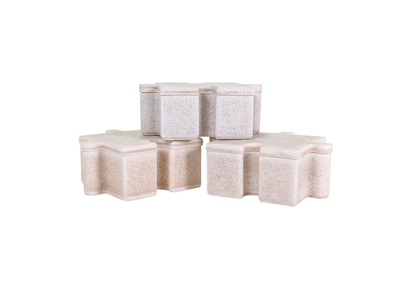 Caja Rompecabezas de Marmolina - Set de Tres