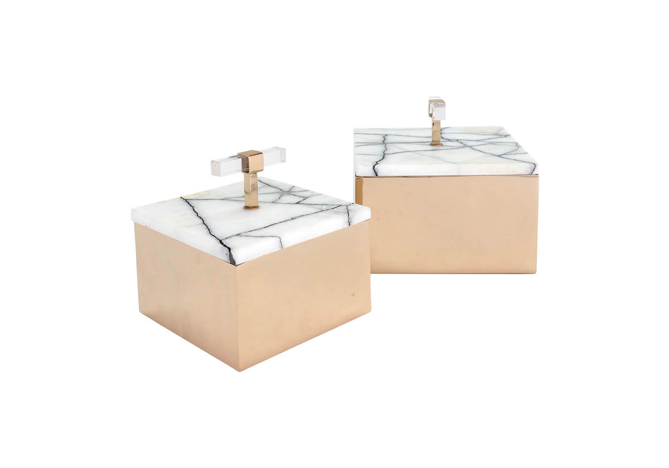 Caja Metálica Tapa Mármol