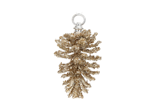 Piña Champagne con Glitter, Lentejuelas y Piedras Transparentes