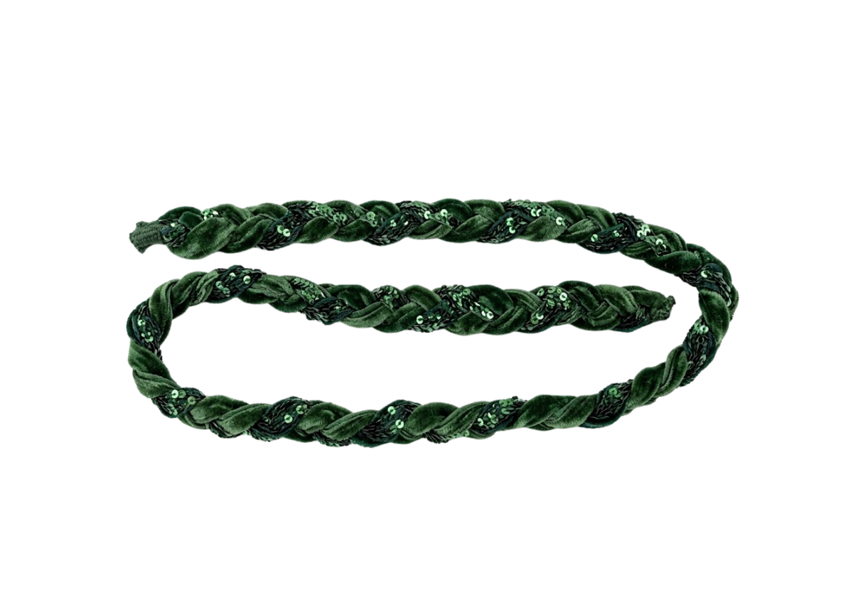 Trenza de Terciopelo con Lentejuelas de 152 cm