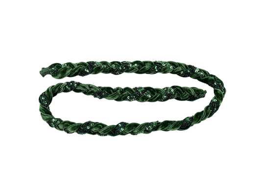 Trenza de Terciopelo con Lentejuelas de 152 cm