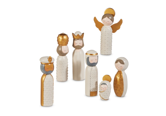 Set de Nacimiento minimalista de Resina - Simone
