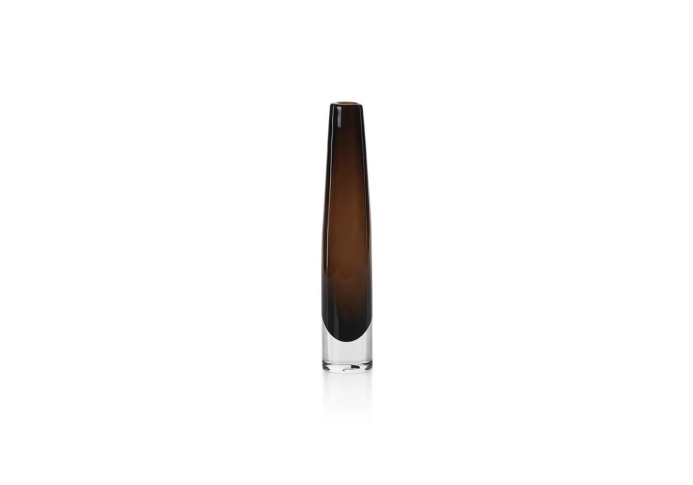 Florero Cristal Alargado Taupe