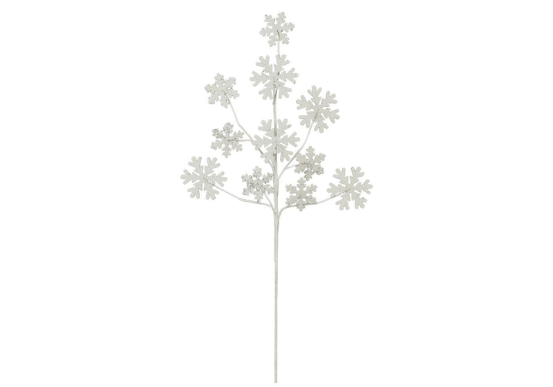 Rama Snowfales Purpurina Blanca 61 cm
