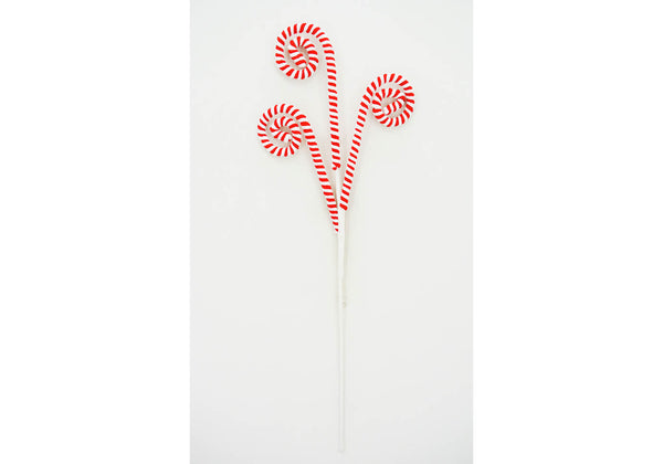 Rama Curlys Blanco y Rojo 76 cm