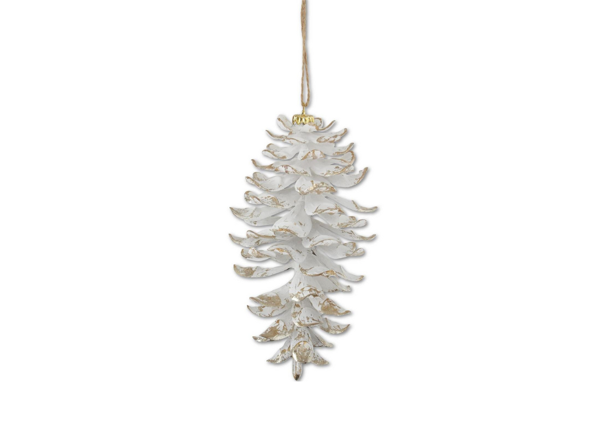 Piña Abierta Blanca Brillante 22 cm - Simone