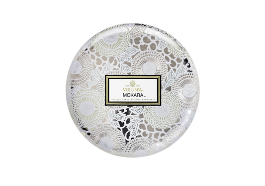 Vela Aromática Voluspa Mokara Orchid Envase Metalico 12 Oz