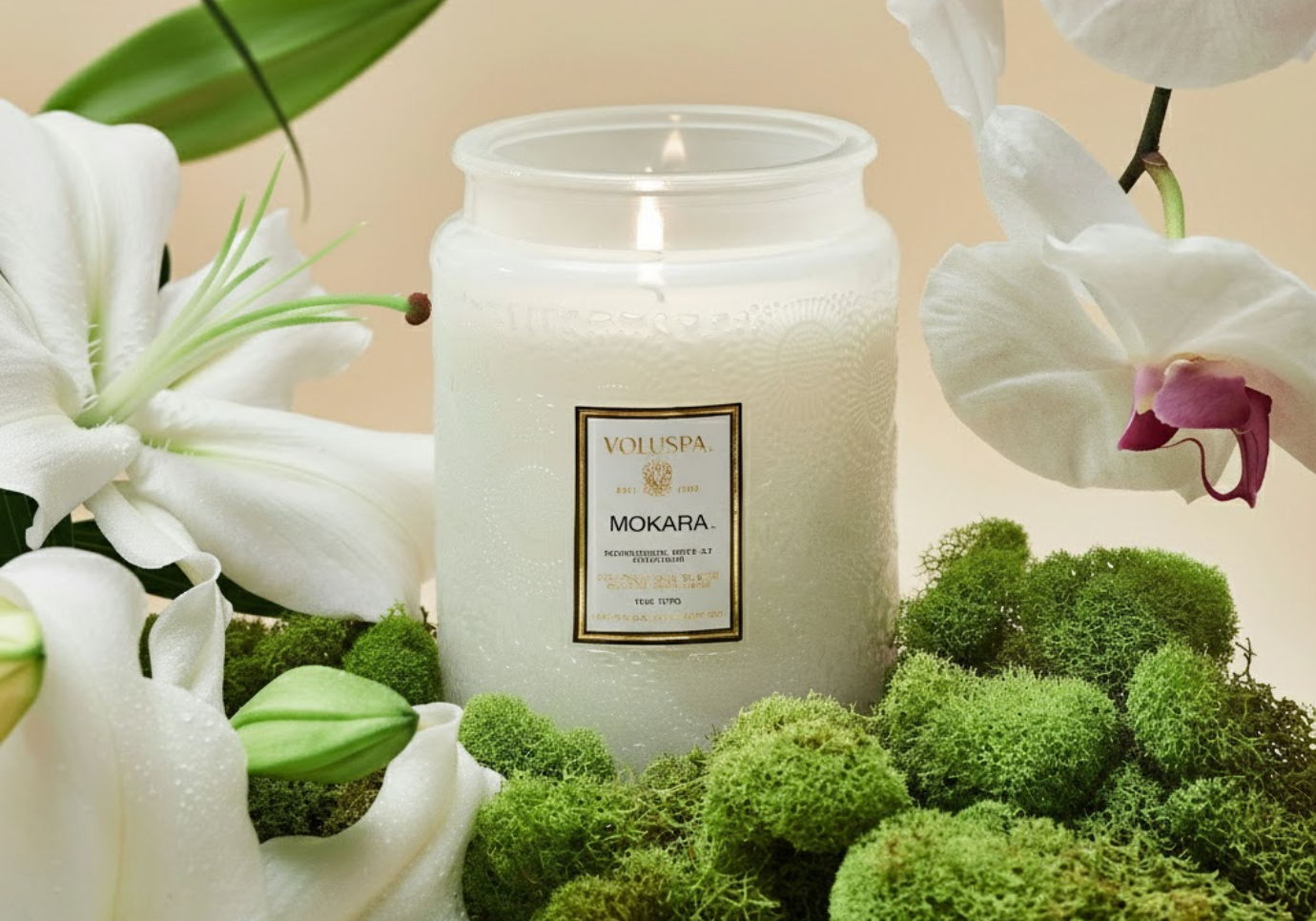 Vela Aromática Voluspa Mokara Orchid Envase de vidrio 18 Oz