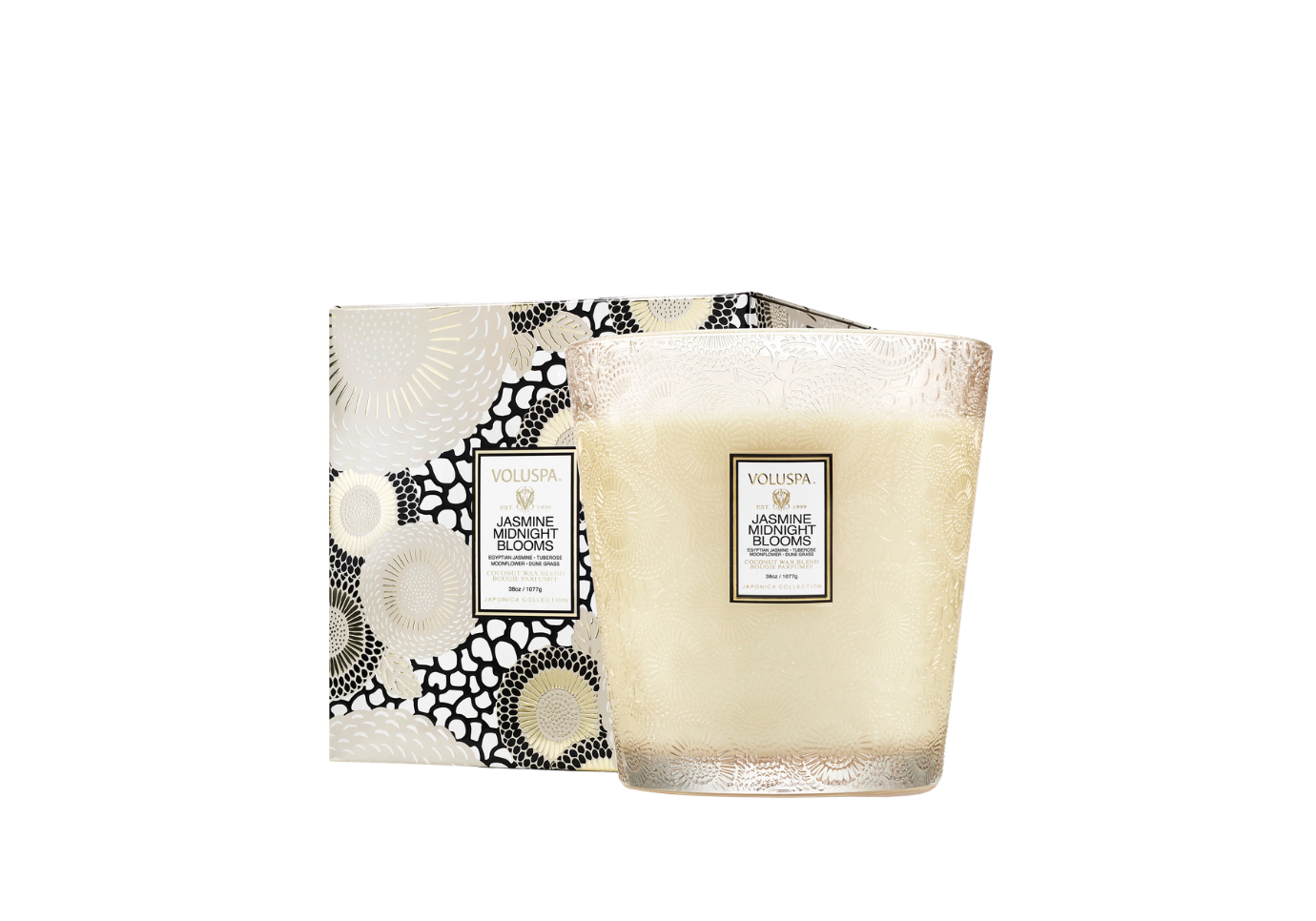 Vela Aromatica Voluspa Jasmine Midnight 38 Oz - Simone
