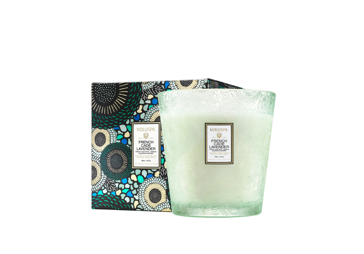 Vela Aromatica Voluspa French Cade Lavander 38 Oz - Simone