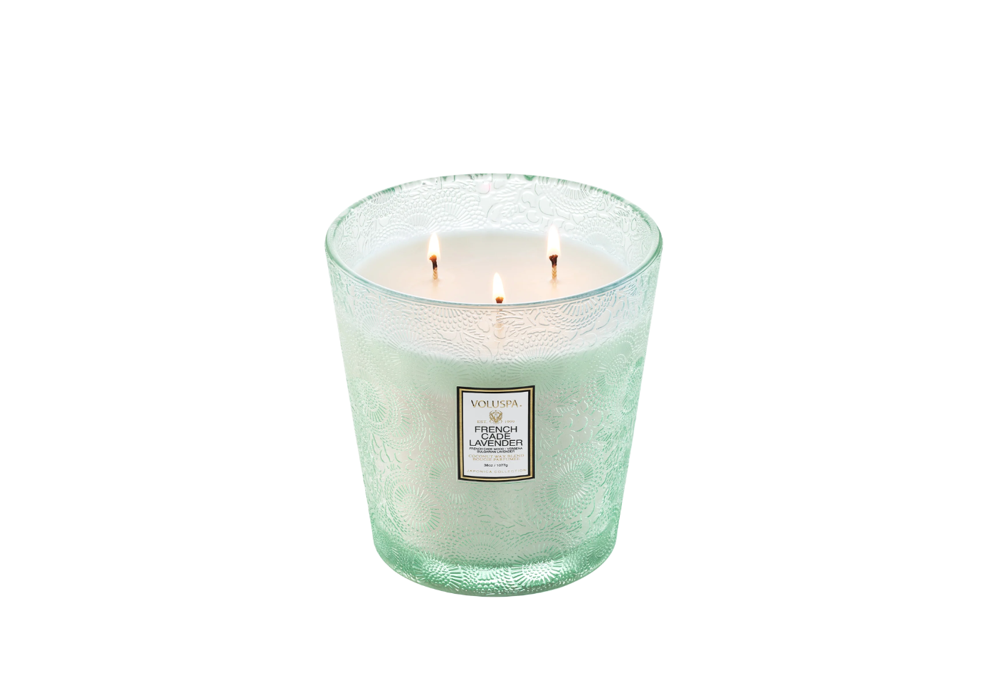 Vela Aromatica Voluspa French Cade Lavander 38 Oz - Simone