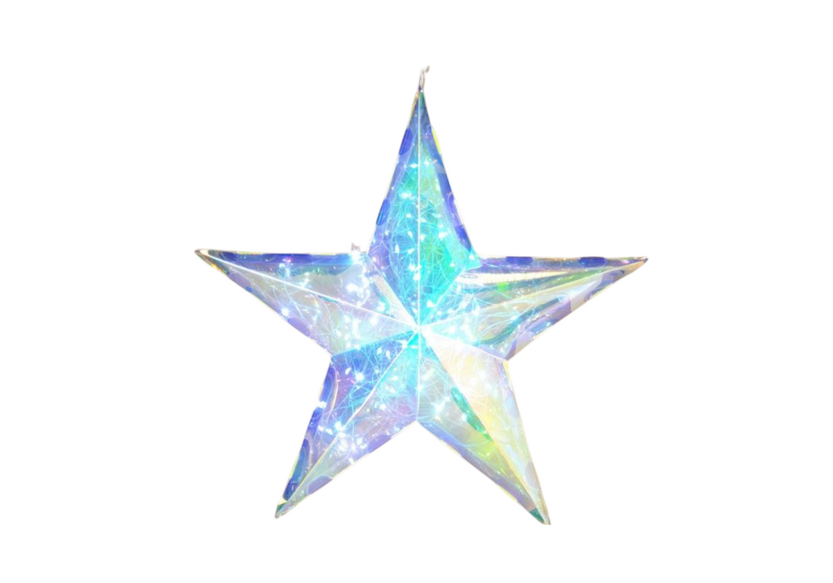 Estrella Holográfica con Luz 38 cm - Simone