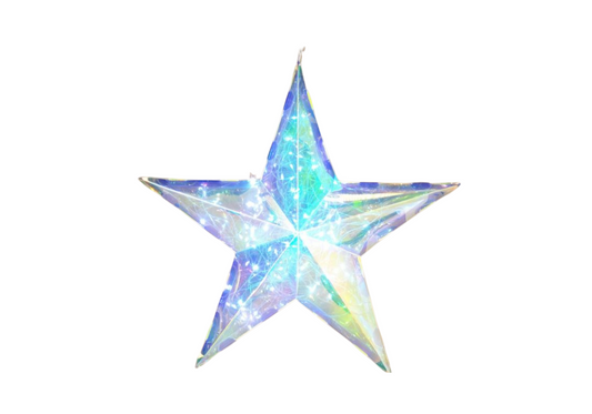 Estrella Holográfica con Luz 38 cm - Simone