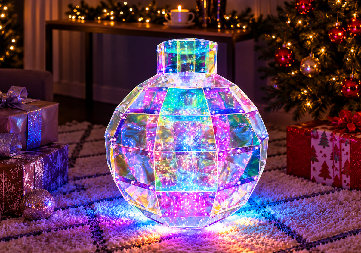 Esfera Holográfica con Luz 39 cm