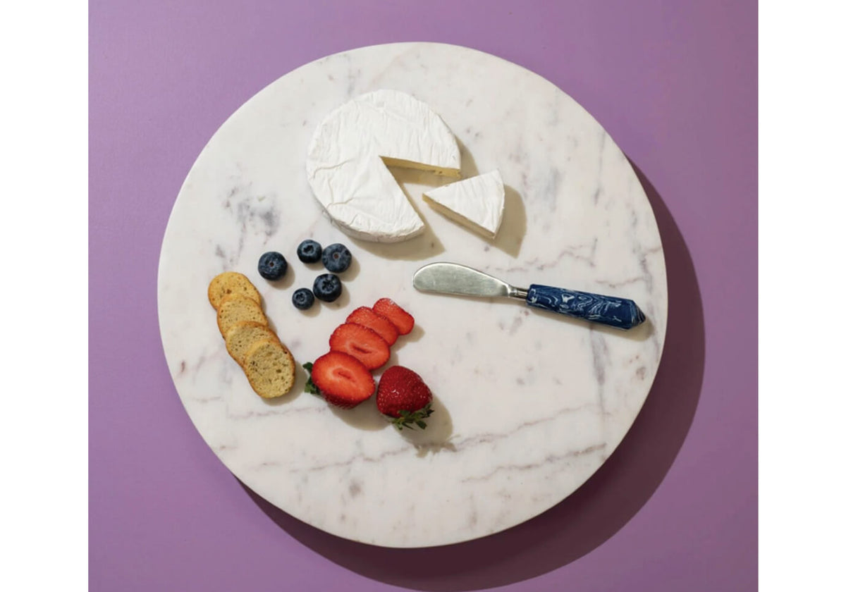Lazy Susan de Mármol Blanco - 38 cm - Simone