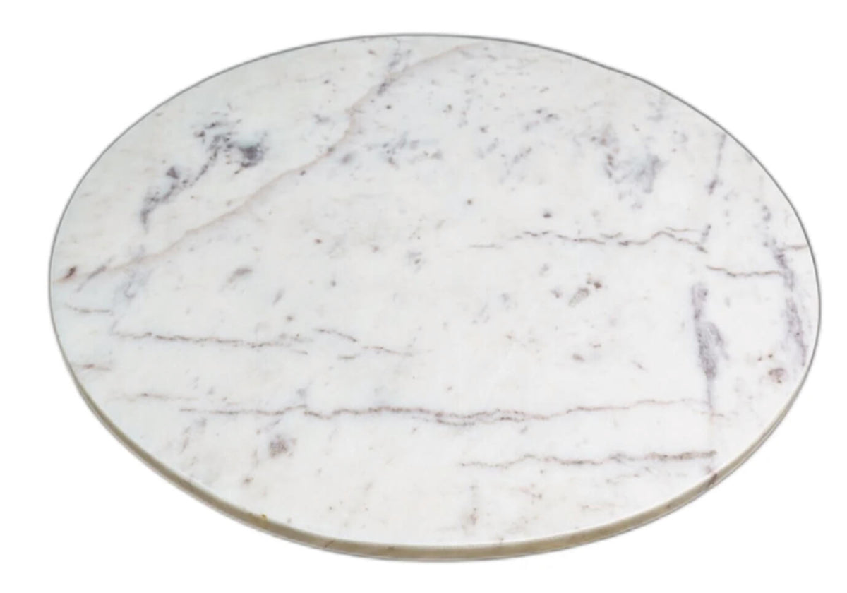 Lazy Susan de Mármol Blanco - 38 cm - Simone