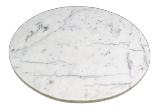 Lazy Susan de Mármol Blanco - 38 cm