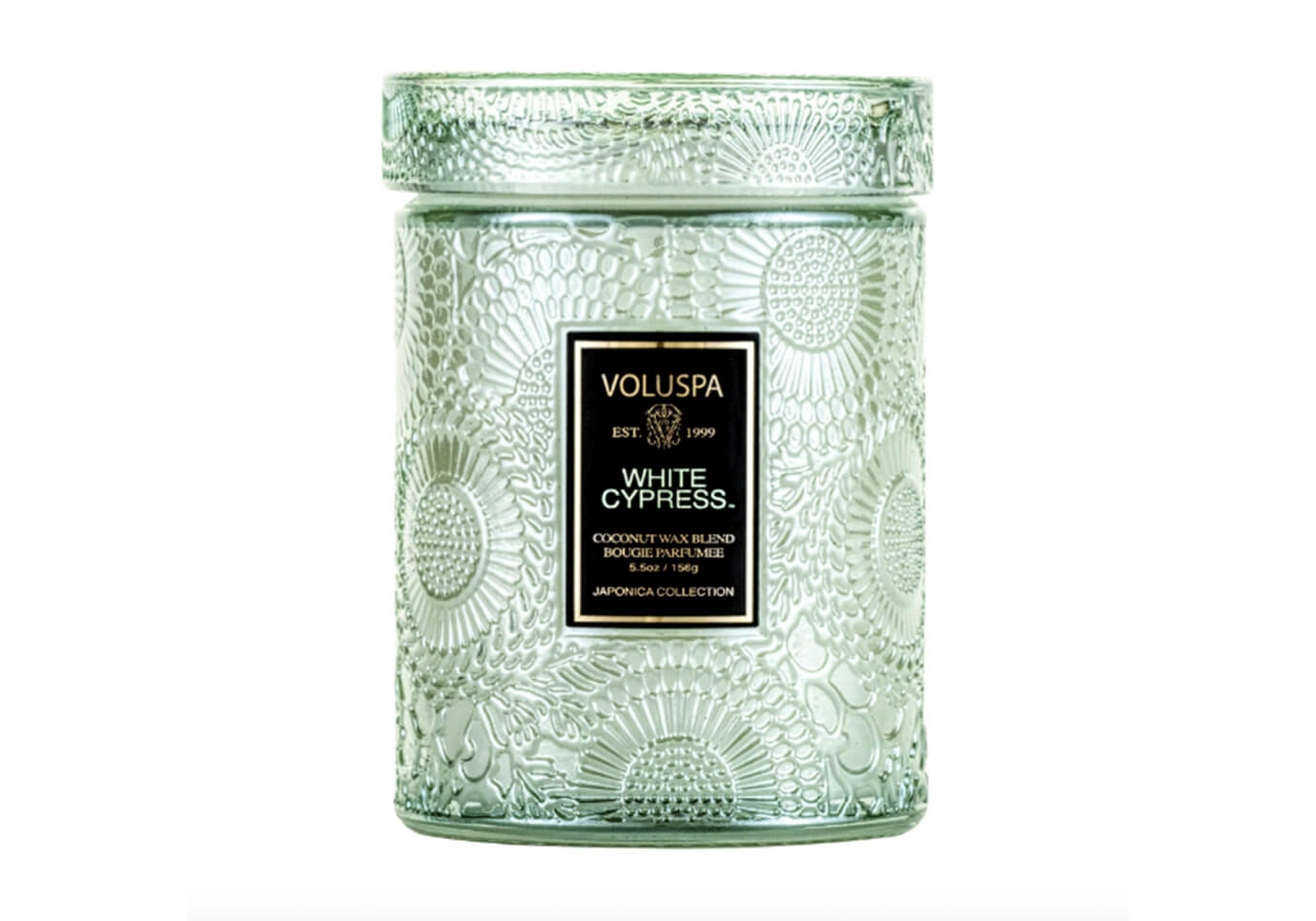 Vela Aromática Voluspa White Cypress Envase de Vidrio 5.5Oz