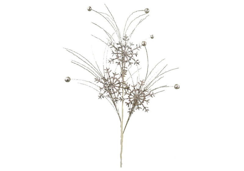 Rama Snowflakes Glitter Dorado Claro 71 cm