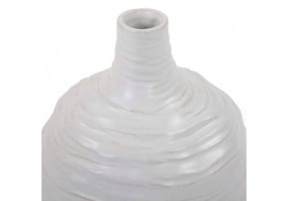 Florero Cerámica Onda Botella Mediano