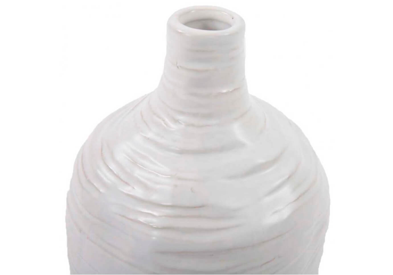 Florero Cerámica Onda Botella Chico