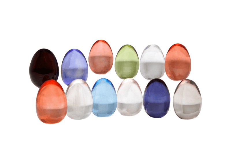 Huevos de Acrílicos de Colores S/3