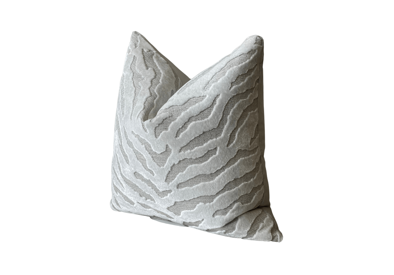 Cojín de Patrón Animal Blanco Velvet 57 x 57